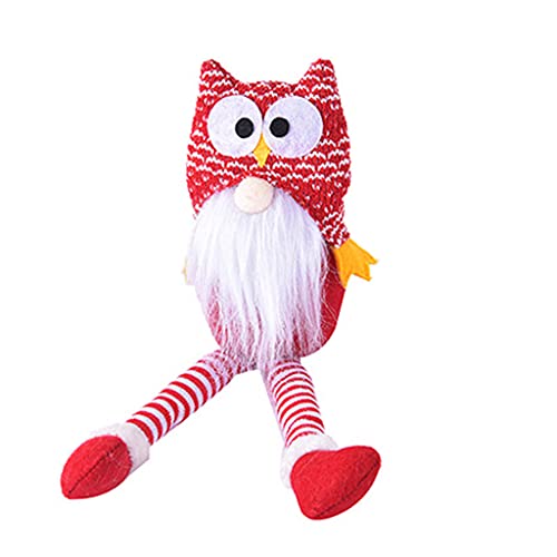 BFLKY Weihnachtsdekoration, Plüsch-Eule, langes Bein, gesichtslos, für Zuhause, Urlaubsdekorationen BFLKY Weihnachtsdekoration, Plüsch-Eule, langes Bein, gesichtslos, für Zuhause, Urlaubsdekorationen von BFLKY