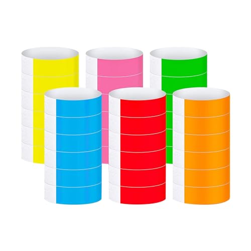 Papier-Armbänder, bunt, wasserdicht, für Konzert, Party, Geburtstag, 600 Stück Papier-Armbänder, bunt, wasserdicht, für Konzert, Party, Geburtstag, 600 Stück von BFLKY