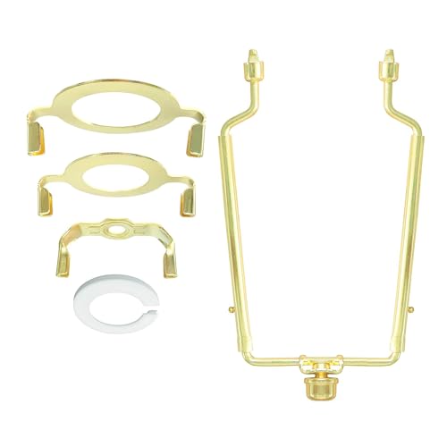 Verstellbarer Lampenschirm, Harfenhalter, Halterungs-Set, abnehmbares Lampenteil, Zubehör für E14, E26, E27 Lichtsockel Verstellbarer Lampenschirm, Harfenhalter, Halterungs-Set, abnehmbares Lampenteil, Zubehör für E14, E26, E27 Lichtsockel von BFLKY