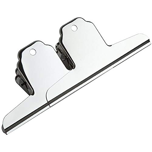 Metallscharniere Papierhalterung Extra große Bulldog-Klammern, Büroklammer aus Metall, Akten-/Geldklammern for Etiketten, Taschen, Büro, Zuhause und Küche, 14,5 cm, 2 Stück von BFNDSSEOU