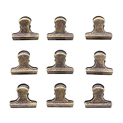 Metallscharniere Papierhalterung Verschlussklammern im Vintage-Stil for Kaffee-, Tee- und Lebensmittelbeutel ohne Loch, Papier, Metall, Bronze, 20 Stück Metallscharniere Papierhalterung Verschlussklammern im Vintage-Stil for Kaffee-, Tee- und Lebensmittelbeutel ohne Loch, Papier, Metall, Bronze, 20 Stück von BFNDSSEOU