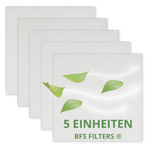 BFS Filters Pack mit 5 Ersatzfiltern kompatibel mit Lüfter Lunos Saphir 2/034 185, Luft- und Staubfilter, Abmessungen 180x180 mm, Filter G2 von BFS FILTERS