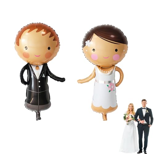 2Stück Deko Hochzeit,Hochzeit Luftballons Ballons für Standesamt Deko, Valentinstag, Hochzeitstag Party Dekoration 2Stück Deko Hochzeit,Hochzeit Luftballons Ballons für Standesamt Deko, Valentinstag, Hochzeitstag Party Dekoration von BFUZXY