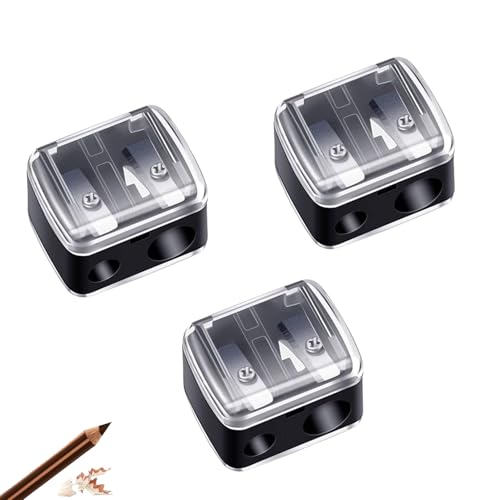 3 Stück Anspitzer für Kajalstift,Spitzer für Kajalstifte,Pencil Sharpener,Makeup Anspitzer, Bleistiftspitzer Schwarz,Kosmetikspitzer,Universal Augenbrauenstift,Eyeliner Bleistift,Handlich Unterwegs 3 Stück Anspitzer für Kajalstift,Spitzer für Kajalstifte,Pencil Sharpener,Makeup Anspitzer, Bleistiftspitzer Schwarz,Kosmetikspitzer,Universal Augenbrauenstift,Eyeliner Bleistift,Handlich Unterwegs von BFUZXY
