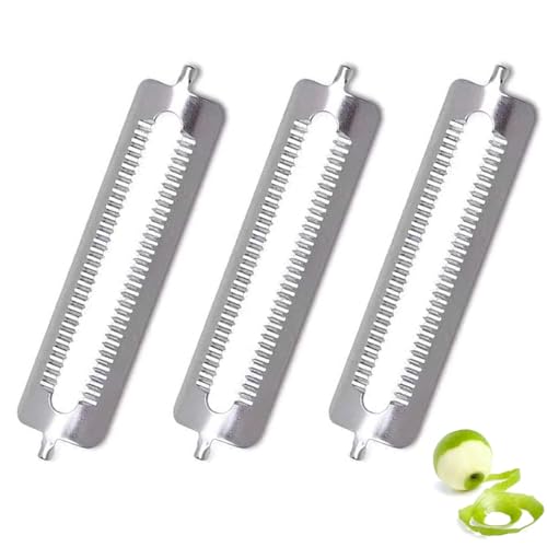 3 Stück Sparschäler Tupper,Schäler für Tupperware Ersatzteile,Ersatzklingen Edelstahl,Ersatzklinge,Schälmesser für Kartoffelschäler,Turbo Spargelschäler,Gurkenschäler,Gemüseschäler und Orangenschäler 3 Stück Sparschäler Tupper,Schäler für Tupperware Ersatzteile,Ersatzklingen Edelstahl,Ersatzklinge,Schälmesser für Kartoffelschäler,Turbo Spargelschäler,Gurkenschäler,Gemüseschäler und Orangenschäler von BFUZXY