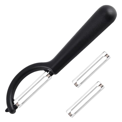 P-Schäler Tupper Set,Sparschäler Linkshänder mit 2 Ersatzklingen,Kartoffelschäler für Spargelschäler Gemüse,Gemüseschäler für Tupperware Ersatzklinge,Schälmesser Ersatzteile,Universalschäler Schwarz P-Schäler Tupper Set,Sparschäler Linkshänder mit 2 Ersatzklingen,Kartoffelschäler für Spargelschäler Gemüse,Gemüseschäler für Tupperware Ersatzklinge,Schälmesser Ersatzteile,Universalschäler Schwarz von BFUZXY