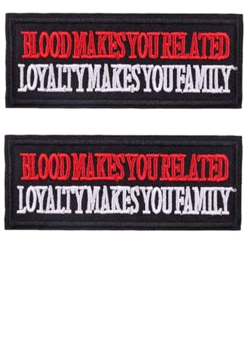 Bestickter Aufnäher mit Aufschrift "Danger is My Middle Name", taktische Moralapplikation, zum Aufbügeln oder Aufnähen, 2 Stück (Blut macht Sie zu einer Familie) von BFYDmttuBF