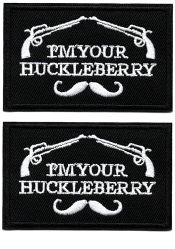 Stickerei-Aufnäher, taktische Moral-Aufkleber, Verschlüsse, Bügeln und Nähen, 2 englische Textabzeichen, Kleidungsdekorationsaufkleber und Stoff (Pimyourhuckleberry) von BFYDmttuBF