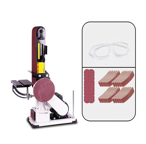500W 100 x933mm Schleifbandmaschine Multifunktionsschleifmaschine Mini Elektrobandschleifmaschine Bandschleifmaschine Schleif- und Poliermaschine(Set 2) von BGAZA