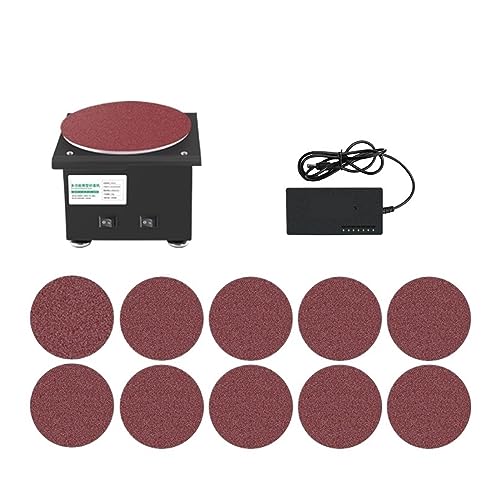 DIY Polieren Schleifmaschine Cutter Kanten Spitzer Multifunktionsschleifer 7 Geschwindigkeit Bandschleifer(Simple configuration) von BGAZA