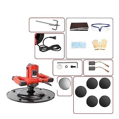 Handheld-Trockenwand-Putzkelle, Schleifmaschine, Schleifpapier, elektrische Polierer, Mixer, Zementmörtel, Wandputzmaschine mit LED-Licht(Set C) von BGAZA