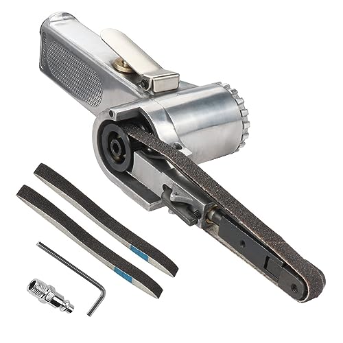 Luftbandschleifer, 1/4 Zoll Einlassluft, Winkelschleifen, Schleifband, Kompressor, Schleifen, pneumatisches Werkzeug, Polieren, Rostentfernung(Belt Sander B) von BGAZA