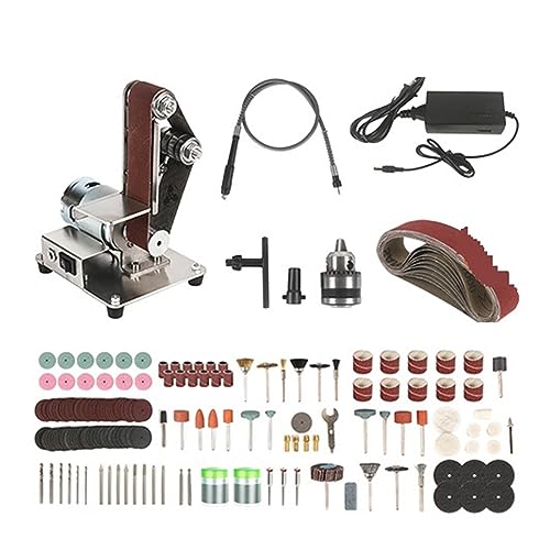 Mini-Bandschleifer, Schleifmaschine, DIY, Polieren, Schleifen, Mini-Elektro-Bandschleifer, Schneider, Kantenschärfer, 7 Gänge(Group1) von BGAZA