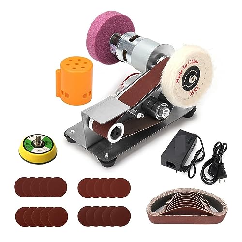 Mini-Bandschleifer, elektrischer Schleifer, Polierer, tragbare Maschine, Schleifen, Bandschleifer, Kantenschärfer, Bandschleifer(Belt Sander C) von BGAZA