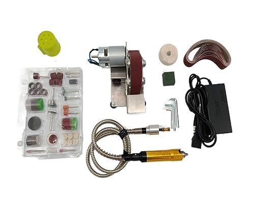 Mini-Elektro-Bandschleifer, multifunktionaler Schleifer, Bandschleifer, DIY, Polieren, Schleifen, Maschine, Kantenschärfer(B SET) von BGAZA