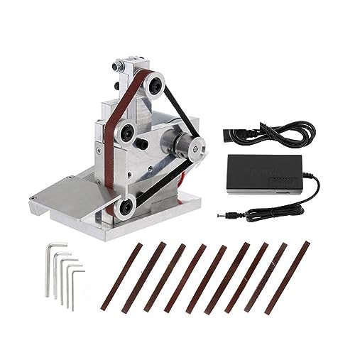 Mini-Elektro-Bandschleifer, multifunktionaler Schleifer, Bandschleifer, DIY-Polieren, Schleifmaschine, 7 Gänge, Kantenschärfer, Schneider(Noir) von BGAZA