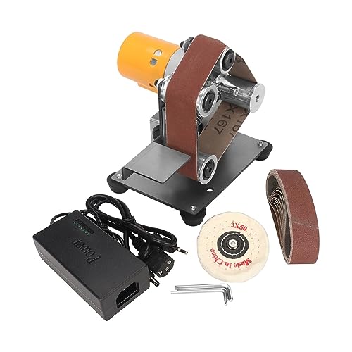 Multifunktionale Schleifmaschine, Mini-Elektro-Bandschleifer, Polier-, Schleifmaschine, Kantenschärfer(Set 1) von BGAZA