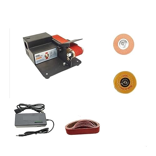 Multifunktionale elektrische Haushalts-DIY-Desktop-Mini-Bandmaschine Mini-Festwinkelschleifer Polierartefakt(775 Set2) von BGAZA