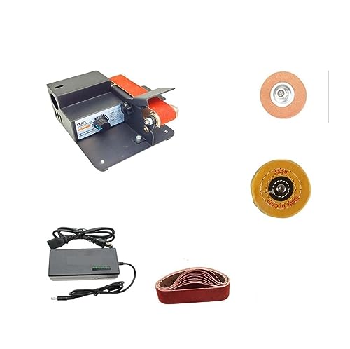 Multifunktionale elektrische Haushalts-DIY-Desktop-Mini-Bandmaschine Mini-Festwinkelschleifer Polierartefakt(795 Set2) von BGAZA
