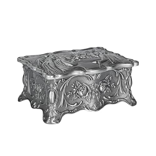 BGCOPPER Metall-Schmuckschatulle für Damen, Schmuck-Organizer für das letzte Abendmahl, Vintage-Schmuckschatulle für Ringe, Halsketten, Ohrringe, Armbänder, Geschenke, Geburtstag, Ostern, Weihnachten BGCOPPER Metall-Schmuckschatulle für Damen, Schmuck-Organizer für das letzte Abendmahl, Vintage-Schmuckschatulle für Ringe, Halsketten, Ohrringe, Armbänder, Geschenke, Geburtstag, Ostern, Weihnachten von BGCOPPER