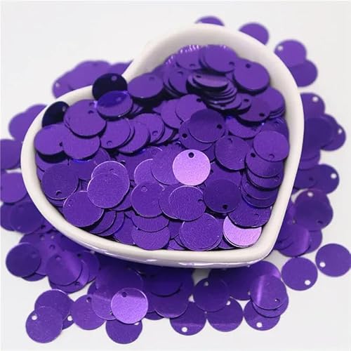 10/15/20/25 mm große Pailletten mit 1 seitlichen Loch, flach, rund, lose Pailletten, zum Nähen, Basteln, Scrapbooking, Anhänger, lila, 25 mm, 20 Gramm, 120 Stück 10/15/20/25 mm große Pailletten mit 1 seitlichen Loch, flach, rund, lose Pailletten, zum Nähen, Basteln, Scrapbooking, Anhänger, lila, 25 mm, 20 Gramm, 120 Stück von BGPFJK