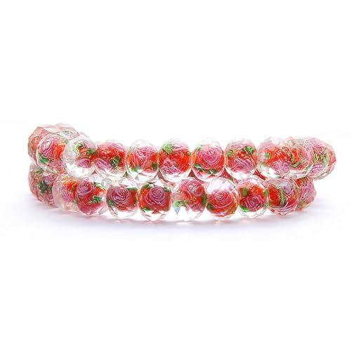10 Stück 8/10/12 mm transparente Glasperlen im Lampwork-Stil, Rondelle, facettierte Blumenperlen für die Schmuckherstellung für Damen, DIY-Armbänder, Halsketten, Ohrringe, Rot, 8 mm 10 Stück 8/10/12 mm transparente Glasperlen im Lampwork-Stil, Rondelle, facettierte Blumenperlen für die Schmuckherstellung für Damen, DIY-Armbänder, Halsketten, Ohrringe, Rot, 8 mm von BGPFJK