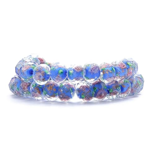10 Stück 8/10/12 mm transparente Glasperlen in Lampwork-Blumenform, Rondelle, facettierte Perlen für die Schmuckherstellung für Damen, DIY-Armbänder, Halsketten, Ohrringe, Königsblau, 8 mm 10 Stück 8/10/12 mm transparente Glasperlen in Lampwork-Blumenform, Rondelle, facettierte Perlen für die Schmuckherstellung für Damen, DIY-Armbänder, Halsketten, Ohrringe, Königsblau, 8 mm von BGPFJK