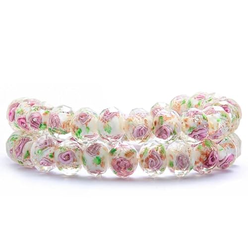 10 Stück 8/10/12 mm transparente Glasperlen in Lampwork-Blumenform, Rondelle, facettierte Perlen für die Schmuckherstellung für Damen, DIY-Armbänder, Halsketten, Ohrringe, Rosa, 10 mm 10 Stück 8/10/12 mm transparente Glasperlen in Lampwork-Blumenform, Rondelle, facettierte Perlen für die Schmuckherstellung für Damen, DIY-Armbänder, Halsketten, Ohrringe, Rosa, 10 mm von BGPFJK