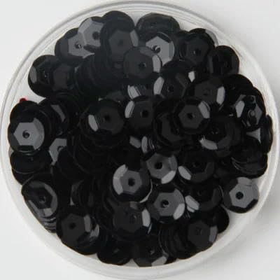 10 g/Los, verschiedene Größen, 4 mm/5 mm/6 mm/8 mm, Pailletten, runde Cup-Pailletten, Nähen, Basteln, Schwarz, 4 mm, 10 g, 1500 Stück 10 g/Los, verschiedene Größen, 4 mm/5 mm/6 mm/8 mm, Pailletten, runde Cup-Pailletten, Nähen, Basteln, Schwarz, 4 mm, 10 g, 1500 Stück von BGPFJK
