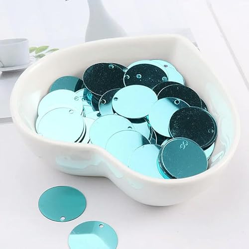 10 g/Packung runde Pailletten 6 mm 8 mm 10 mm 15 mm 20 mm 30 mm Nähpailletten zum Basteln, Schmuckzubehör, Kleiderbasteln-Hellblau-12 mm 10 g 200 Stück von BGPFJK
