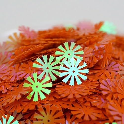 10 g/Stück 15 mm Sonnenblumen-Pailletten, lose Pailletten zum Basteln, DIY-Orange 10 g/Stück 15 mm Sonnenblumen-Pailletten, lose Pailletten zum Basteln, DIY-Orange von BGPFJK