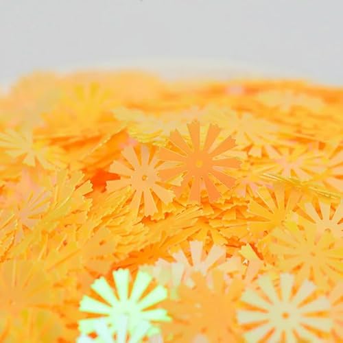10 g/Stück 15 mm Sonnenblumen-Pailletten, lose Pailletten zum Basteln, DIY-gelb 10 g/Stück 15 mm Sonnenblumen-Pailletten, lose Pailletten zum Basteln, DIY-gelb von BGPFJK