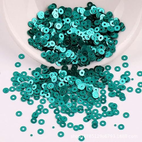 10 g 2 mm 3 mm 4 mm matte runde Pailletten lose zum Selbernähen, Nagelkunst, Basteln-024-3 mm-3000 Stück von BGPFJK