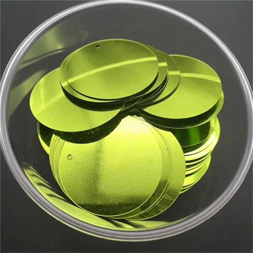 10 mm, 15 mm, 20 mm, 25 mm, 30 mm, PVC, flache, runde, lose Pailletten, Nähzubehör mit 1 seitlichem Loch, Hellgrün, 10 mm, 400 Stück, 10 g 10 mm, 15 mm, 20 mm, 25 mm, 30 mm, PVC, flache, runde, lose Pailletten, Nähzubehör mit 1 seitlichem Loch, Hellgrün, 10 mm, 400 Stück, 10 g von BGPFJK