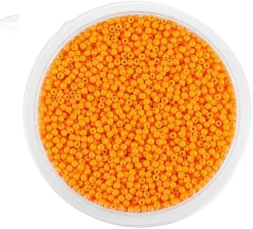 1000/1800 Stück 2 mm tschechische Glasperlen, kleine runde lose Perlen-Orange-1000 Stück x 2 mm 1000/1800 Stück 2 mm tschechische Glasperlen, kleine runde lose Perlen-Orange-1000 Stück x 2 mm von BGPFJK
