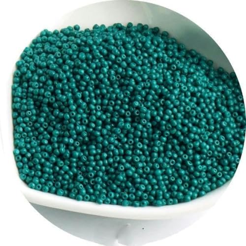 1440 Stück 15/0 1,5 mm Glasperlen in Volltonfarben mit Abstandshalter, tschechische Perlen, DIY-Schmuckherstellung, Nähzubehör, angepasste Kleidungsstücke, KF28 D Pfauengrün, 1,5 mm rund 1440 Stück 15/0 1,5 mm Glasperlen in Volltonfarben mit Abstandshalter, tschechische Perlen, DIY-Schmuckherstellung, Nähzubehör, angepasste Kleidungsstücke, KF28 D Pfauengrün, 1,5 mm rund von BGPFJK