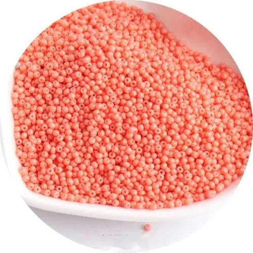 1440 Stück 15/0 1,5 mm Glasperlen in Volltonfarben mit Abstandshalter, tschechische Perlen, DIY-Schmuckherstellung, Nähzubehör, angepasste Kleidungsstücke-KF08 Orange Pink-1,5 mm rund 1440 Stück 15/0 1,5 mm Glasperlen in Volltonfarben mit Abstandshalter, tschechische Perlen, DIY-Schmuckherstellung, Nähzubehör, angepasste Kleidungsstücke-KF08 Orange Pink-1,5 mm rund von BGPFJK