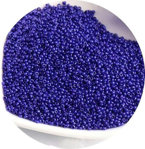 1440 Stück 15/0 1,5 mm Glasperlen in Volltonfarben mit Abstandshalter, tschechische Perlen, DIY-Schmuckherstellung, Nähzubehör, angepasste Kleidungsstücke-KF22 Blau-1,5 mm rund 1440 Stück 15/0 1,5 mm Glasperlen in Volltonfarben mit Abstandshalter, tschechische Perlen, DIY-Schmuckherstellung, Nähzubehör, angepasste Kleidungsstücke-KF22 Blau-1,5 mm rund von BGPFJK