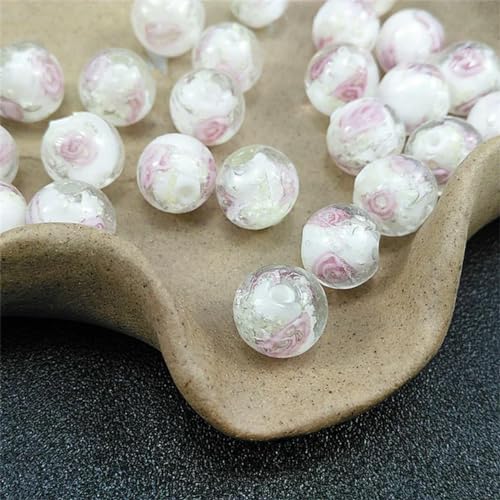 18 Stück 12 mm, im Dunkeln leuchtende Glasperlen, runde, leuchtende, fließende Rosen, Blumenanhänger, lose Perlen für die Schmuckherstellung, DIY-I 18 Stück 12 mm, im Dunkeln leuchtende Glasperlen, runde, leuchtende, fließende Rosen, Blumenanhänger, lose Perlen für die Schmuckherstellung, DIY-I von BGPFJK
