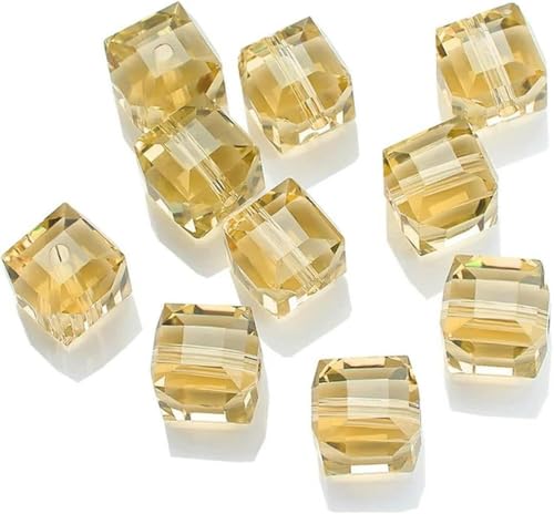 2/3/4/6/8/10 mm quadratische Glasperlen, Würfel, Abstandshalter, lose blaue Kristallperlen, 58 – 2 mm, 190 Stück von BGPFJK
