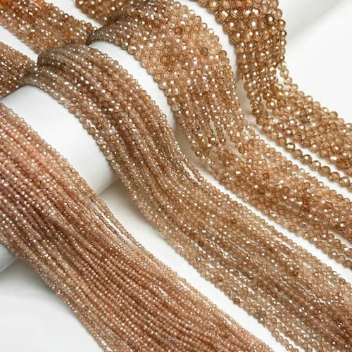 2/3/4/6 mm rosa Kristallperlen, facettiert, rund, Rosenquarz, lose Perlen zur Schmuckherstellung, DIY-Armband, 15 Zoll – Erdbeerquarz – 6 mm – Champagner-Zirkon – 2 mm 2/3/4/6 mm rosa Kristallperlen, facettiert, rund, Rosenquarz, lose Perlen zur Schmuckherstellung, DIY-Armband, 15 Zoll – Erdbeerquarz – 6 mm – Champagner-Zirkon – 2 mm von BGPFJK