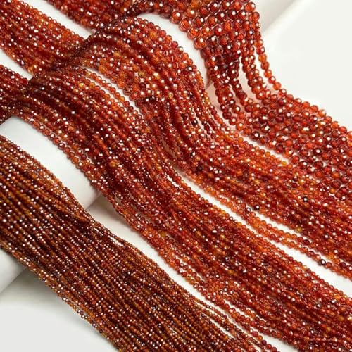 2/3/4/6 mm rosa Kristallperlen, facettiert, rund, Rosenquarz, lose Perlen zur Schmuckherstellung, DIY-Armband, 15 Zoll – Erdbeerquarz – 6 mm – orangefarbener Zirkon – 2 mm 2/3/4/6 mm rosa Kristallperlen, facettiert, rund, Rosenquarz, lose Perlen zur Schmuckherstellung, DIY-Armband, 15 Zoll – Erdbeerquarz – 6 mm – orangefarbener Zirkon – 2 mm von BGPFJK