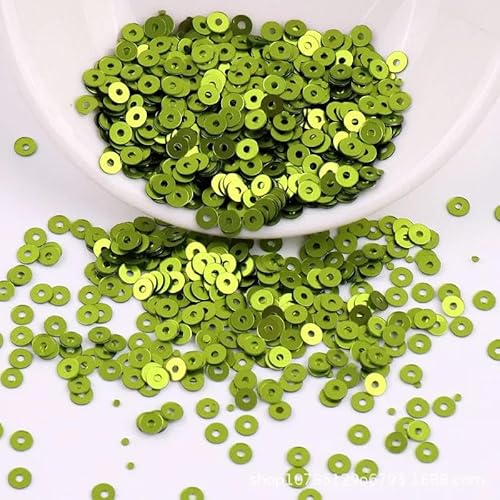 2 mm, 3 mm, 4 mm, matte Pailletten, flach, rund, matt poliert, zum Nähen, Basteln, Kleidungszubehör, Olivgrün, 3 mm, 10 g, 3000 Stück 2 mm, 3 mm, 4 mm, matte Pailletten, flach, rund, matt poliert, zum Nähen, Basteln, Kleidungszubehör, Olivgrün, 3 mm, 10 g, 3000 Stück von BGPFJK