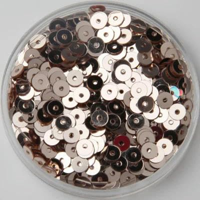 20 g/Los 3 mm 4 mm 5 mm 6 mm Pailletten, flach, rund, matt poliert, Pailletten zum Nähen, Basteln, Kleidungszubehör, Champagner, 4 mm, 20 g von BGPFJK