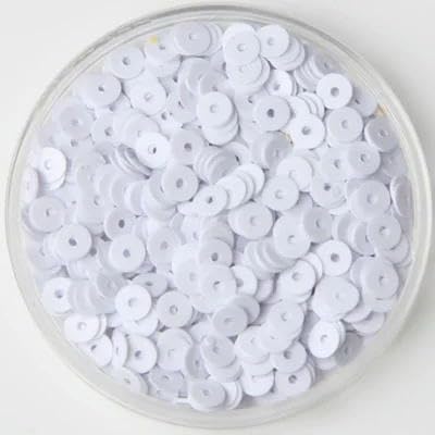 20 g/Los 3 mm 4 mm 5 mm 6 mm Pailletten, flach, rund, matt poliert, Pailletten zum Nähen, Basteln, Kleidungszubehör, weiß, 5 mm, 20 g 20 g/Los 3 mm 4 mm 5 mm 6 mm Pailletten, flach, rund, matt poliert, Pailletten zum Nähen, Basteln, Kleidungszubehör, weiß, 5 mm, 20 g von BGPFJK
