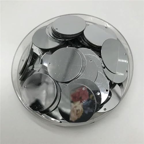 200 Stück 25 mm große Pailletten mit 1 Seitenloch, PVC, flach, rund, lose Pailletten, zum Nähen, Basteln, Scrapbooking, Anhänger-11 200 Stück 25 mm große Pailletten mit 1 Seitenloch, PVC, flach, rund, lose Pailletten, zum Nähen, Basteln, Scrapbooking, Anhänger-11 von BGPFJK