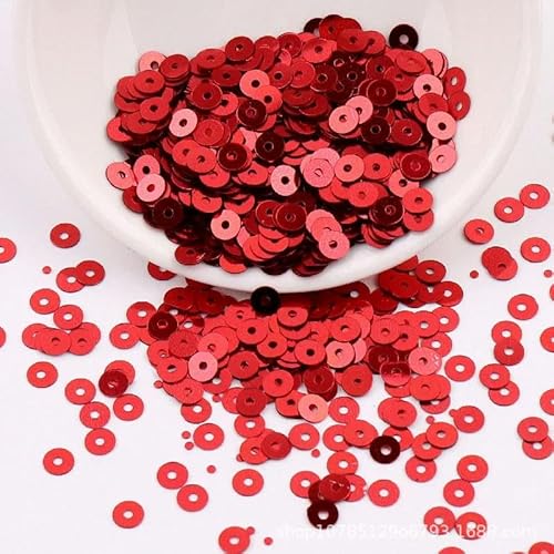 2000 Stück/10 g, 4 mm, silberne Film-Pailletten, flach, rund, lose Pailletten zur Schmuckherstellung, Basteln, Nähen-023-4 mm-2000 Stück-10 g 2000 Stück/10 g, 4 mm, silberne Film-Pailletten, flach, rund, lose Pailletten zur Schmuckherstellung, Basteln, Nähen-023-4 mm-2000 Stück-10 g von BGPFJK
