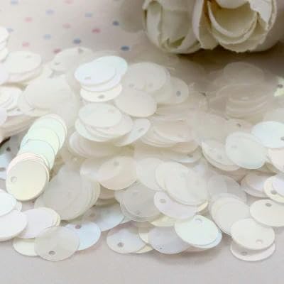 240 Stück/Los Größe 1 cm Pailletten Pailletten Nähen Handwerk mit seitlichem Loch Anhänger DIY Zubehör-Mirage Weiß 240 Stück/Los Größe 1 cm Pailletten Pailletten Nähen Handwerk mit seitlichem Loch Anhänger DIY Zubehör-Mirage Weiß von BGPFJK