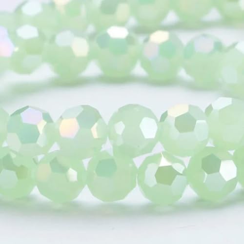 3 4 6 8 mm runde Kristallperlen, facettierte bunte Glasperlen, lose Abstandsperlen zur Schmuckherstellung, Handarbeit, Armband, Halskette, DIY-Z124AB-8 mm von BGPFJK