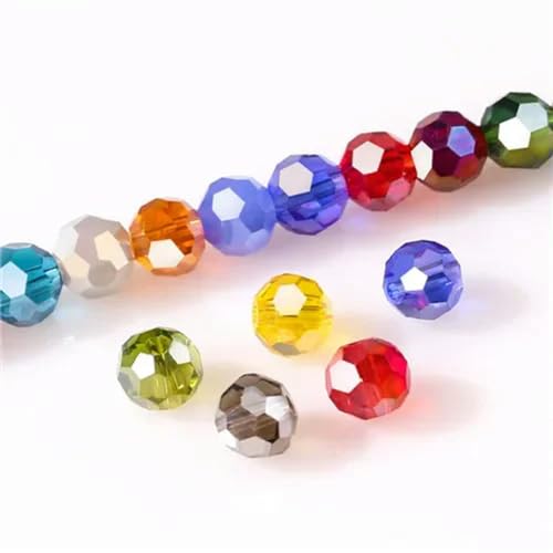 3 4 6 8 mm runde Kristallperlen, facettierte bunte Glasperlen, lose Abstandsperlen zur Schmuckherstellung, Handarbeit, Armband, Halskette, DIY-Z130AB-8 mm 3 4 6 8 mm runde Kristallperlen, facettierte bunte Glasperlen, lose Abstandsperlen zur Schmuckherstellung, Handarbeit, Armband, Halskette, DIY-Z130AB-8 mm von BGPFJK